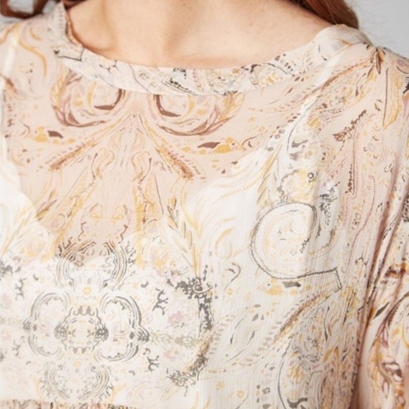 Free People Say You Will Paisley Top Small - Picture 2 of 7